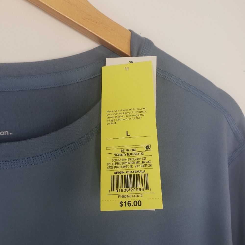 *3/$25 NWT Mens Long Sleeve Performance T-Shirt Large - Picture 8 of 13